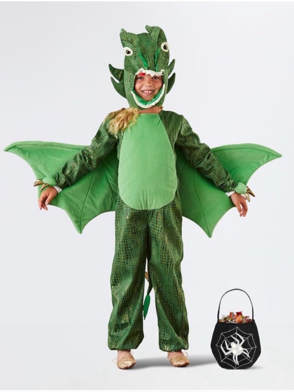 Pottery Barn Kids Green Dragon 🐉 Costume